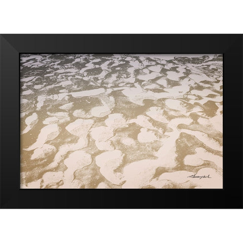 Sand Black Modern Wood Framed Art Print by Hausenflock, Alan