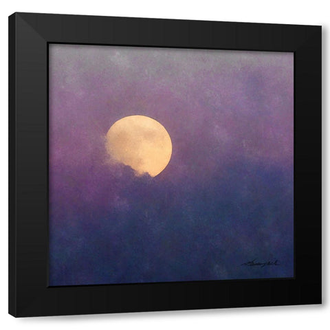 Moonrise Black Modern Wood Framed Art Print with Double Matting by Hausenflock, Alan