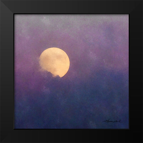 Moonrise Black Modern Wood Framed Art Print by Hausenflock, Alan