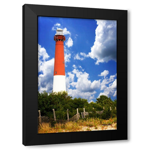 Barnegat Light Black Modern Wood Framed Art Print with Double Matting by Hausenflock, Alan