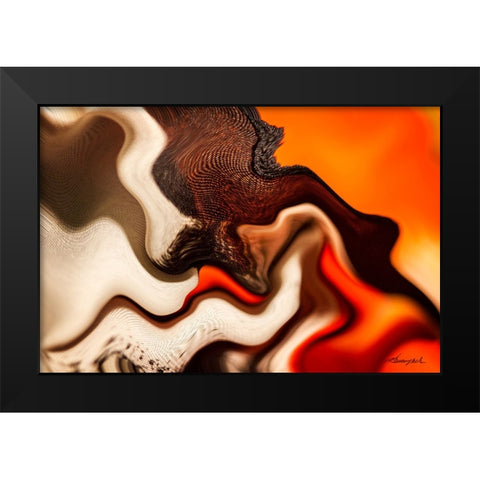 Flow Black Modern Wood Framed Art Print by Hausenflock, Alan