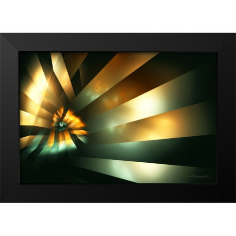 Nexus of Light Black Modern Wood Framed Art Print by Hausenflock, Alan