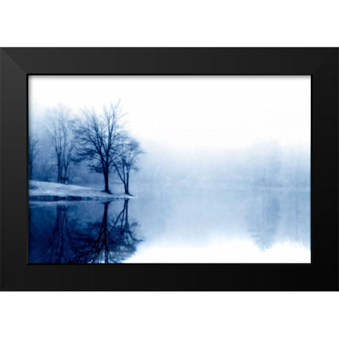Fog on the Lake III Black Modern Wood Framed Art Print by Hausenflock, Alan