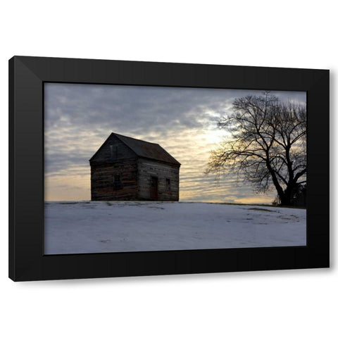 Winter Sky I Black Modern Wood Framed Art Print by Hausenflock, Alan