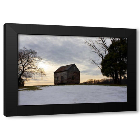 Winter Sky II Black Modern Wood Framed Art Print with Double Matting by Hausenflock, Alan