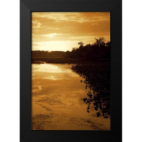 Sunset on the Lake II Black Modern Wood Framed Art Print by Hausenflock, Alan