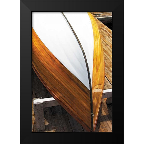 New Boat II Black Modern Wood Framed Art Print by Hausenflock, Alan