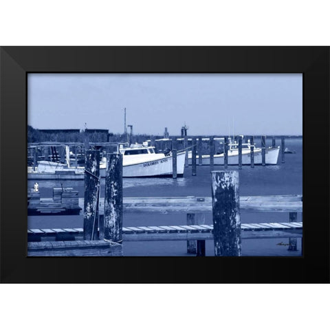 At the Dock I Black Modern Wood Framed Art Print by Hausenflock, Alan