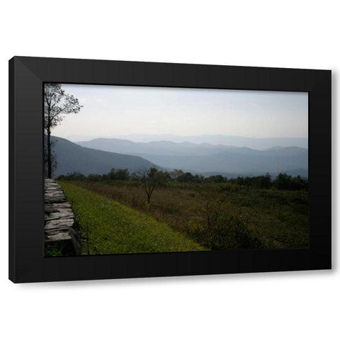 Serene Countryside I Black Modern Wood Framed Art Print with Double Matting by Hausenflock, Alan