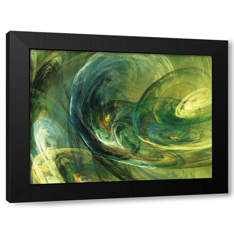 Fractal Light IV Black Modern Wood Framed Art Print by Hausenflock, Alan