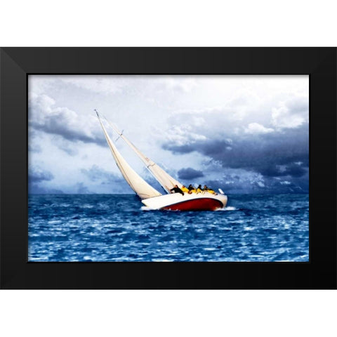 In the Wind I Black Modern Wood Framed Art Print by Hausenflock, Alan