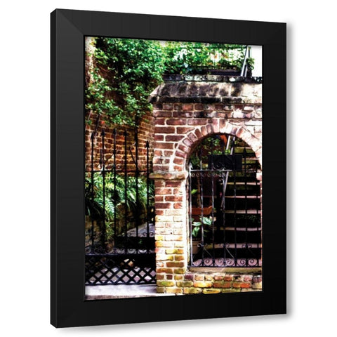 Charleston Hideaway II Black Modern Wood Framed Art Print with Double Matting by Hausenflock, Alan