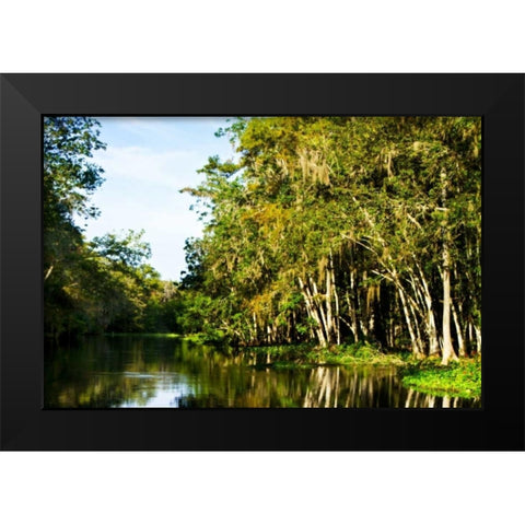 Silver River V Black Modern Wood Framed Art Print by Hausenflock, Alan