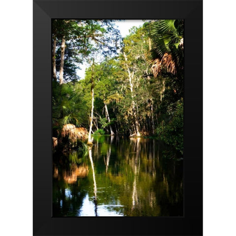 Winding River I Black Modern Wood Framed Art Print by Hausenflock, Alan