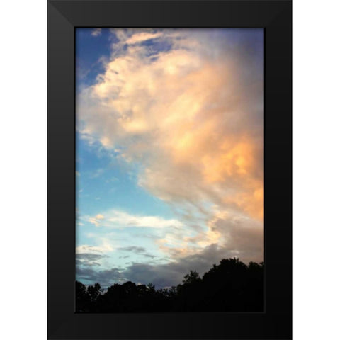 Rainbow Cloud II Black Modern Wood Framed Art Print by Hausenflock, Alan