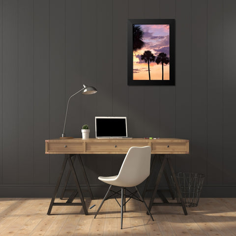 San Marcos Sunset V Black Modern Wood Framed Art Print by Hausenflock, Alan