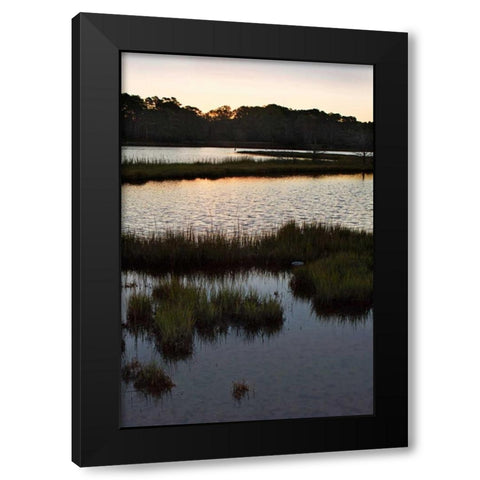 Captains Cove I Black Modern Wood Framed Art Print with Double Matting by Hausenflock, Alan