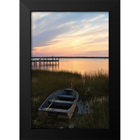 Sunset Over the Channel I Black Modern Wood Framed Art Print by Hausenflock, Alan