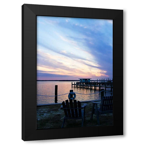 Dockside Park I Black Modern Wood Framed Art Print by Hausenflock, Alan