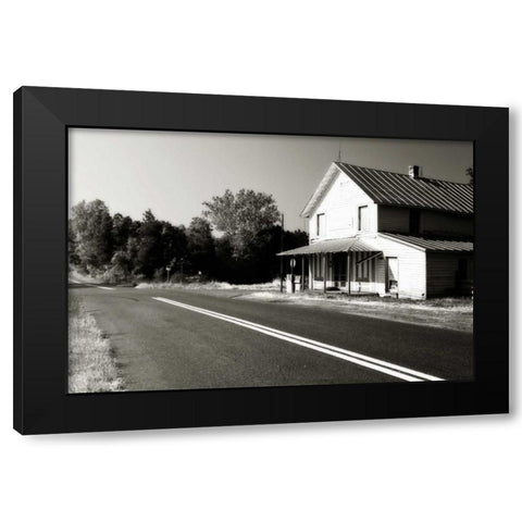 Crossroads II Black Modern Wood Framed Art Print by Hausenflock, Alan