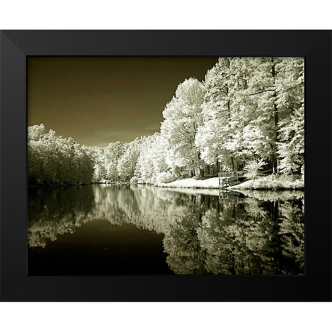 Ayers Lake I Black Modern Wood Framed Art Print by Hausenflock, Alan