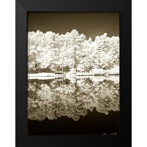 Ayers Lake II Black Modern Wood Framed Art Print by Hausenflock, Alan