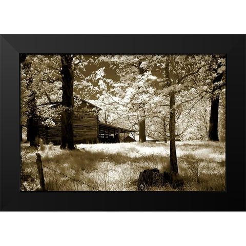 Smokehouse Black Modern Wood Framed Art Print by Hausenflock, Alan