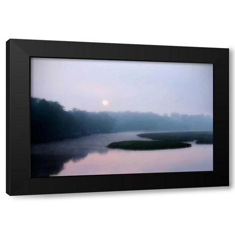 Fog on the Mattaponi I Black Modern Wood Framed Art Print with Double Matting by Hausenflock, Alan