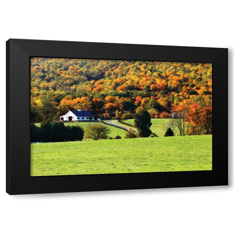 Mountain Farm I Black Modern Wood Framed Art Print by Hausenflock, Alan