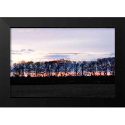 Winter Sunset II Black Modern Wood Framed Art Print by Hausenflock, Alan