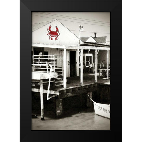 Crab Shack I Black Modern Wood Framed Art Print by Hausenflock, Alan