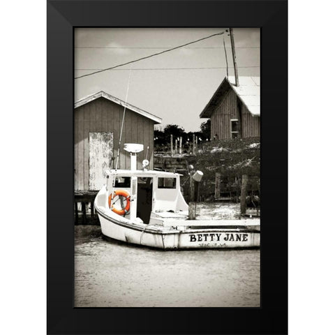 Crab Shack II Black Modern Wood Framed Art Print by Hausenflock, Alan