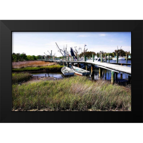 Marsh Harbor II Black Modern Wood Framed Art Print by Hausenflock, Alan