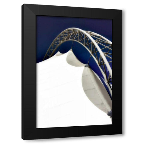 Geo Tent II Black Modern Wood Framed Art Print with Double Matting by Hausenflock, Alan