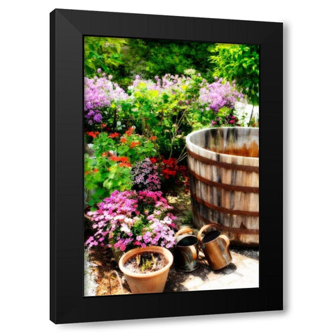 The Garden Nook I Black Modern Wood Framed Art Print by Hausenflock, Alan