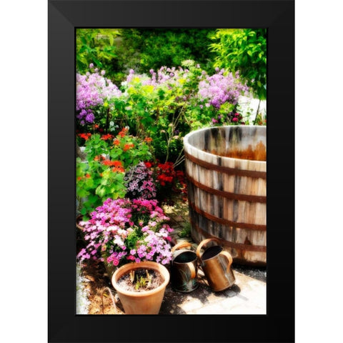 The Garden Nook I Black Modern Wood Framed Art Print by Hausenflock, Alan