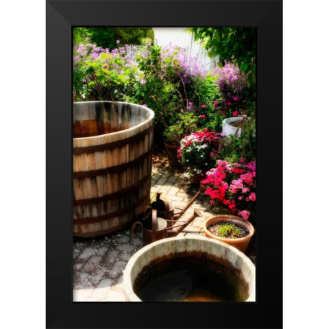 The Garden Nook II Black Modern Wood Framed Art Print by Hausenflock, Alan