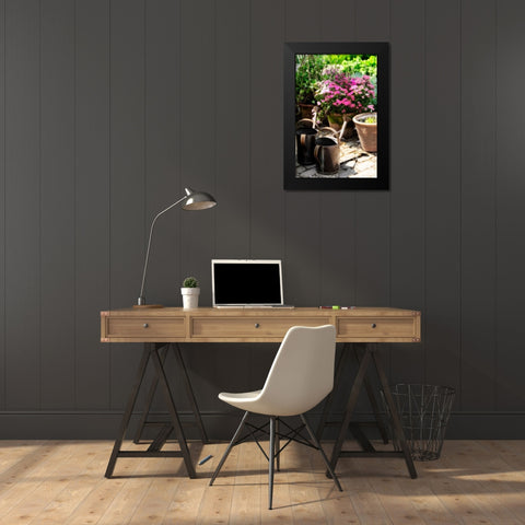 The Garden Nook III Black Modern Wood Framed Art Print by Hausenflock, Alan