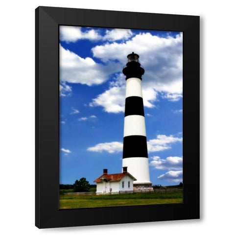 Bodie Island Light Black Modern Wood Framed Art Print with Double Matting by Hausenflock, Alan