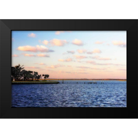 Sunset in the Channel II Black Modern Wood Framed Art Print by Hausenflock, Alan