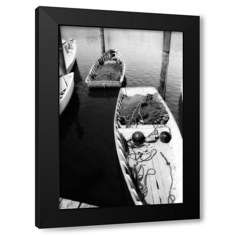 Skiffs I Black Modern Wood Framed Art Print with Double Matting by Hausenflock, Alan