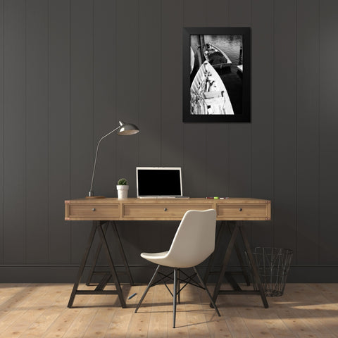 Skiffs II Black Modern Wood Framed Art Print by Hausenflock, Alan