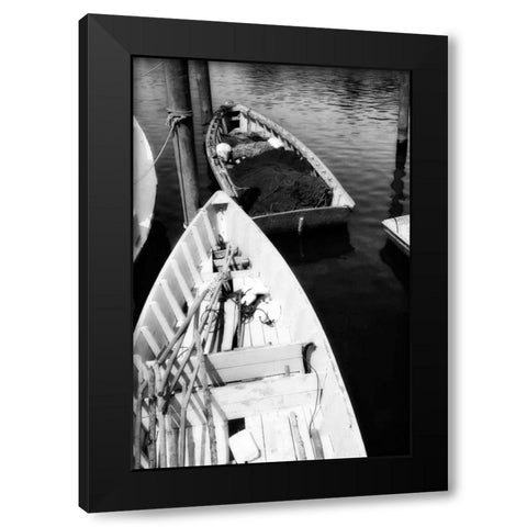 Skiffs II Black Modern Wood Framed Art Print with Double Matting by Hausenflock, Alan