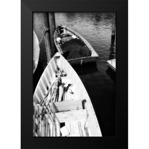 Skiffs II Black Modern Wood Framed Art Print by Hausenflock, Alan