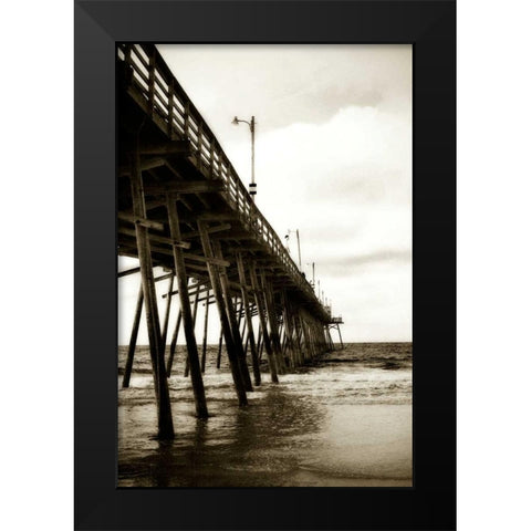 Triple S Pier II Black Modern Wood Framed Art Print by Hausenflock, Alan