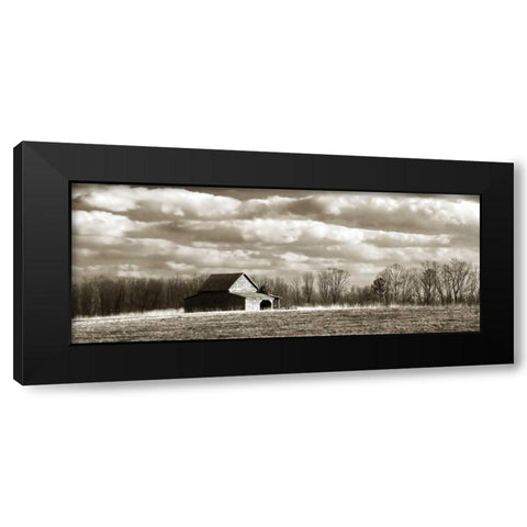 Cloudy Skies Panel II Black Modern Wood Framed Art Print by Hausenflock, Alan