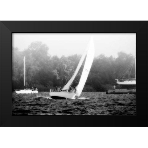 In the Channel I Black Modern Wood Framed Art Print by Hausenflock, Alan