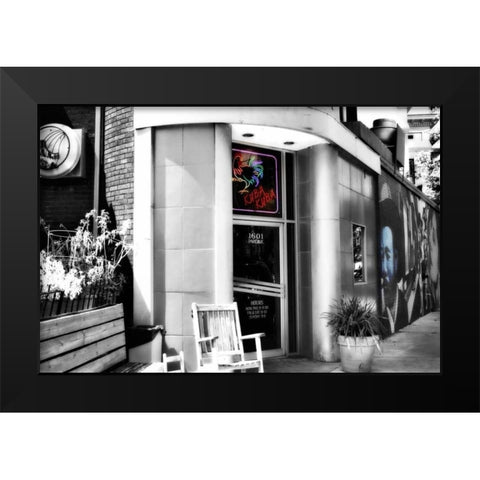 Neighborhood Diner IV Black Modern Wood Framed Art Print by Hausenflock, Alan