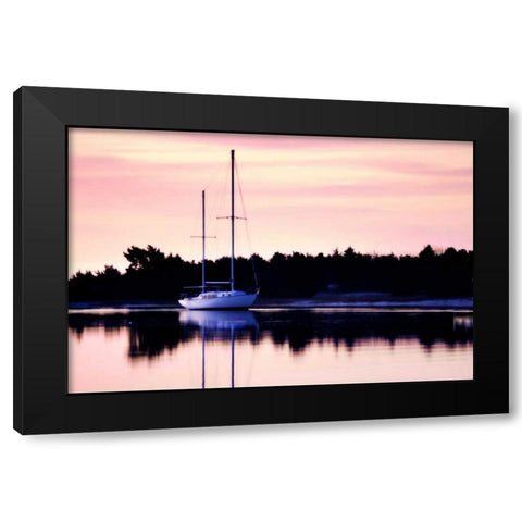At Anchor I Black Modern Wood Framed Art Print with Double Matting by Hausenflock, Alan