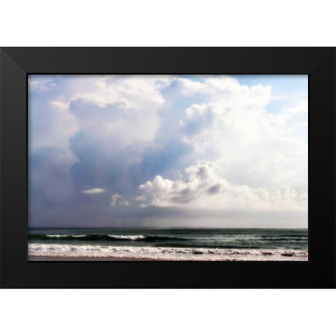 Ocean Storm I Black Modern Wood Framed Art Print by Hausenflock, Alan